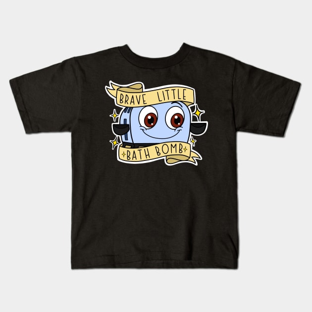 Brave Little Bath Bomb. Kids T-Shirt by alexhefe